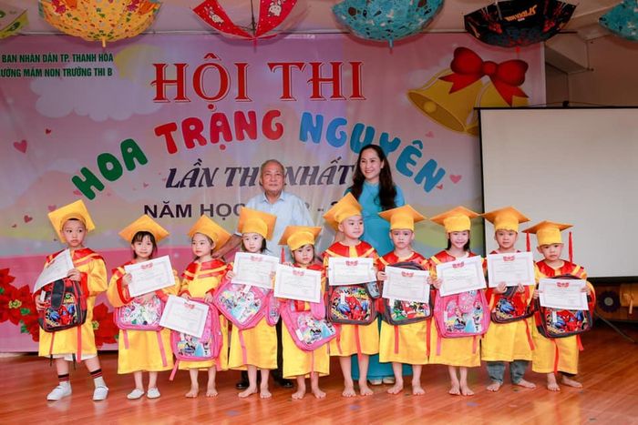 Hình ảnh độc đáo: Cơ sở vật chất khang trang với 20 phòng học tại Trường Mầm non Trường Thi B