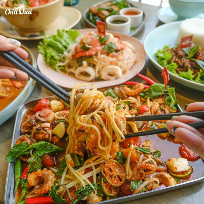 Không gian hiện đại tại Chill Thai