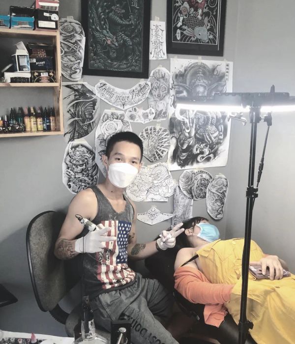 Không gian đào tạo chuyên nghiệp tại Thong Tattoo