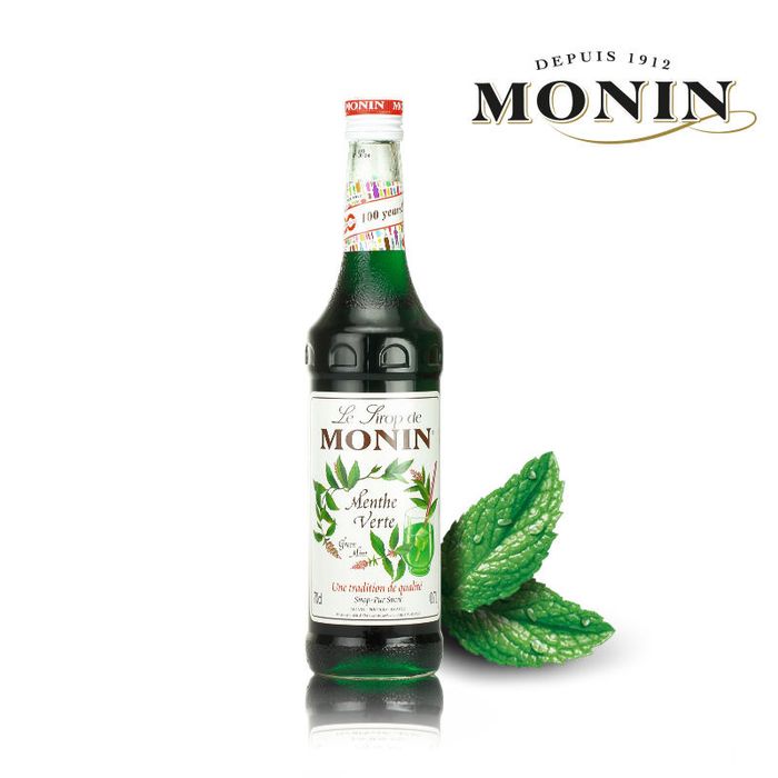 Hình ảnh chính hãng Siro Monin Bạc Hà Xanh
