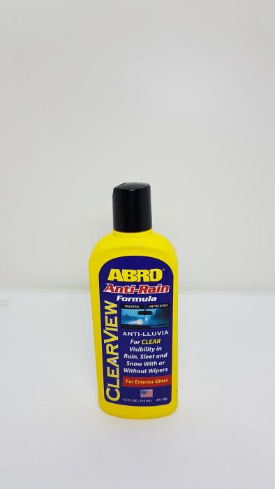 Hình ảnh minh họa dung dịch Abro Anti-Rain chống bám nước kính ô tô