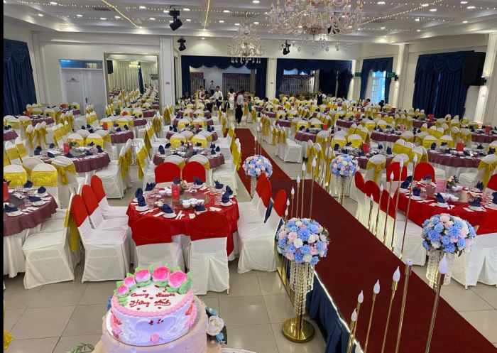 Không gian tiệc cưới sang trọng tại Rosa Palace Wedding & Event