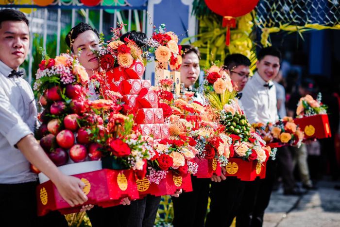 Tráp Cưới Hỏi Nghệ An – Hình ảnh mẫu tráp cưới ấn tượng thứ hai
