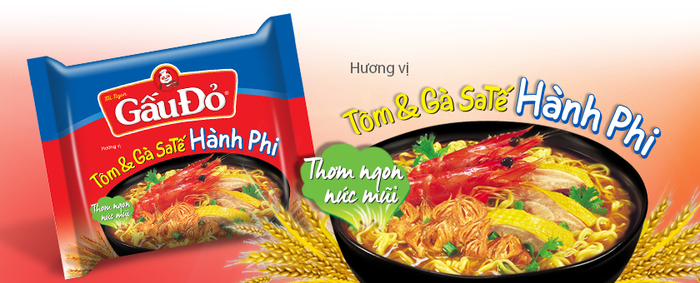 Ảnh minh họa: Tô mì Gấu Đỏ vàng ươm hấp dẫn
