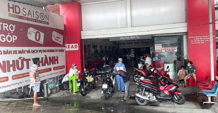 Không gian trưng bày hiện đại tại Honda Nhứt Thành