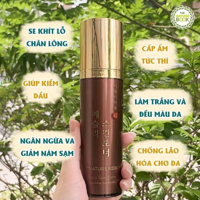 Nước Hoa Hồng Dưỡng Trắng Ngừa Nám Da The Nature Book Hàn Quốc ảnh 2