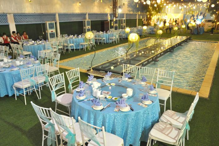 Tiệc cưới bên hồ bơi lãng mạn tại Happy Time