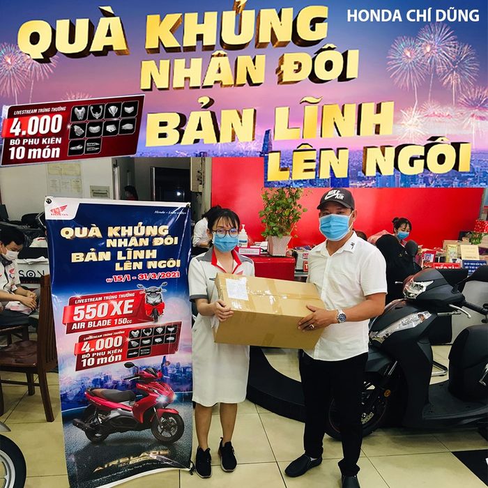 Xưởng dịch vụ chuyên nghiệp tại Honda Chí Dũng