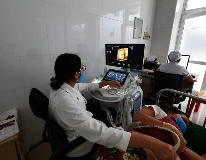 Không gian khám chữa bệnh hiện đại tại Bệnh Viện Chuyên Khoa Sản Nhi Sóc Trăng