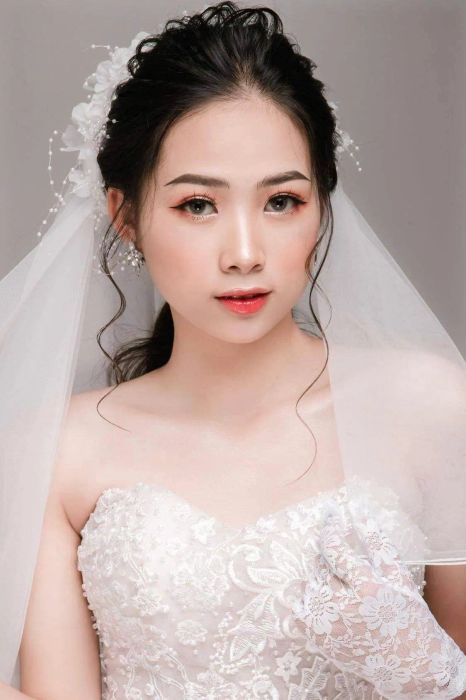 Hình ảnh tác phẩm trang điểm cô dâu của Lăng Ngọc Huyền