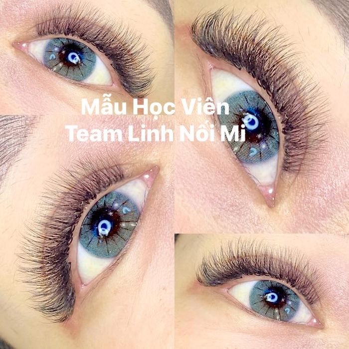 Hình ảnh thực hành nối mi tại Linh Nối Mi