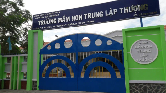 Hình ảnh đầu tiên về Trường Mầm non Trung Lập Thượng - không gian học tập hiện đại giữa thiên nhiên xanh mát