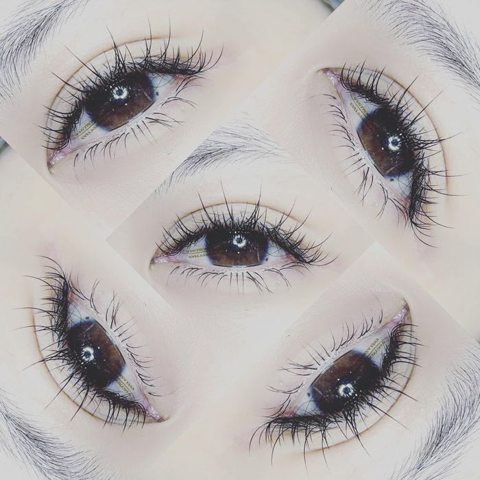 Hình ảnh thực hành nối mi tại Hiền Lucy Eyelash