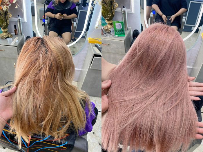 Hình ảnh thực tế dịch vụ chuyên nghiệp tại Hair Salon Hoàng Công Hậu