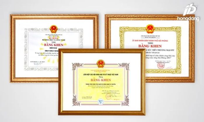 Hình ảnh mẫu giấy khen của In Hồng Đăng