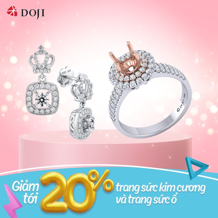 Bộ sưu tập nhẫn kim cương vĩnh cửu tại DOJI