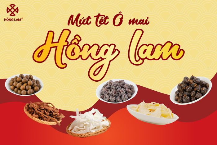 Hình ảnh sản phẩm đặc trưng của Ô mai Hồng Lam