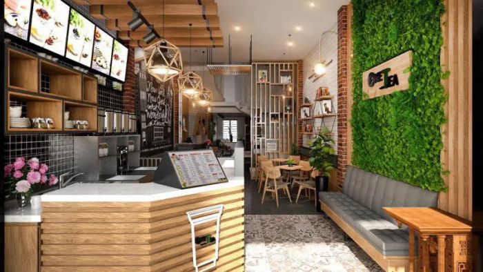 Hình ảnh không gian sang trọng và những góc 'sống ảo' đầy nghệ thuật tại One Tea