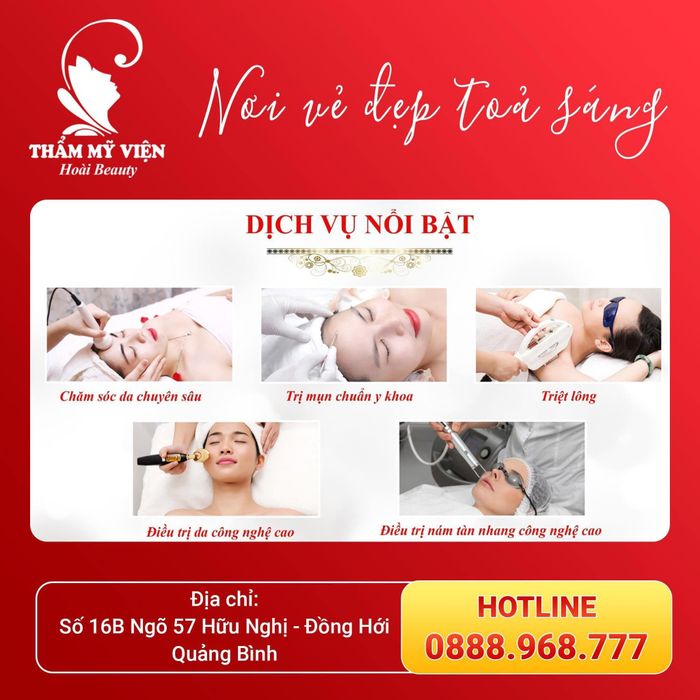 Hình ảnh không gian sang trọng tại Hoài Beauty