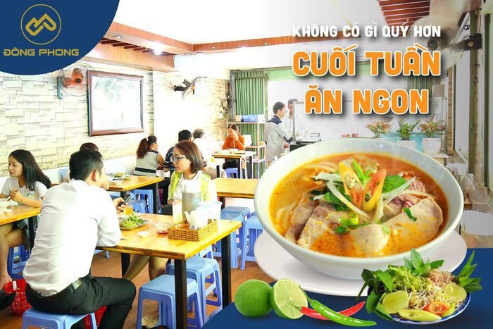 Hình ảnh tô bún bò thơm ngon chuẩn vị tại Đông Phong