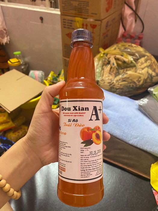 Siro Dou Xian Đào - Tinh hoa từ trái cây tự nhiên