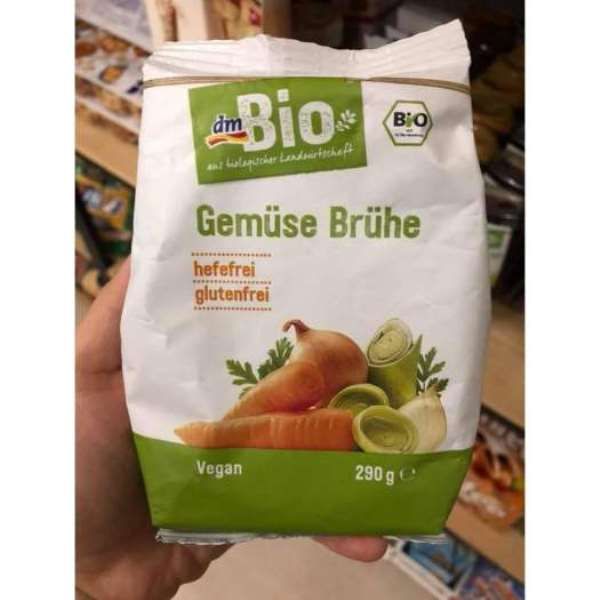 Hình ảnh chân thực hạt nêm rau củ quả Bio Gemüse Brühe