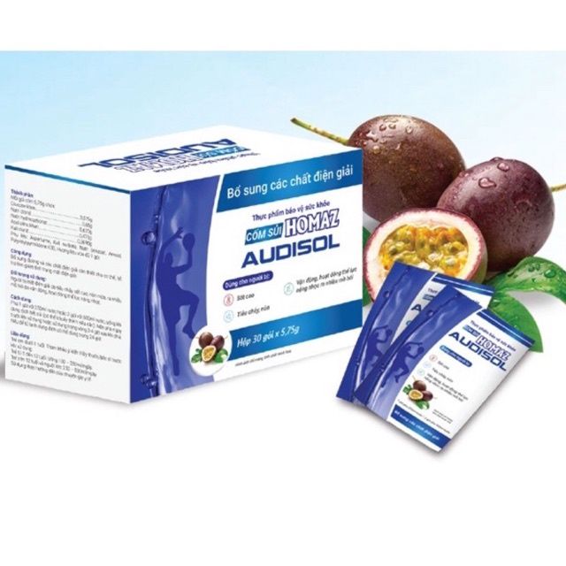 Hình ảnh thực tế Homaz Audisol - Cốm sủi bù điện giải