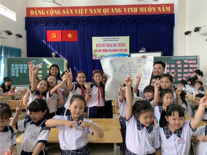 Góc học tập đầy cảm hứng tại Trường Tiểu học Chi Lăng