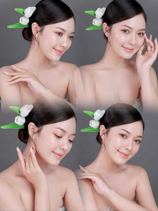 Hình ảnh cô dâu thanh thoát tại Xuân Hoàng Nguyễn Makeup