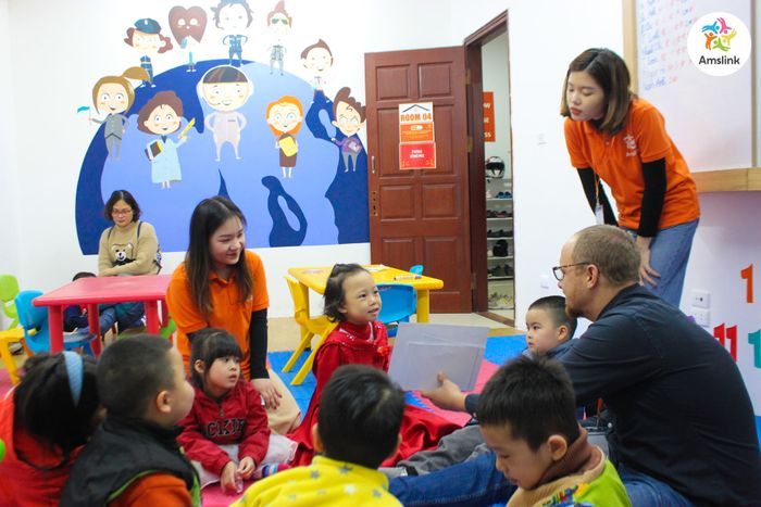 Không gian học tập hiện đại tại Amslink English Center