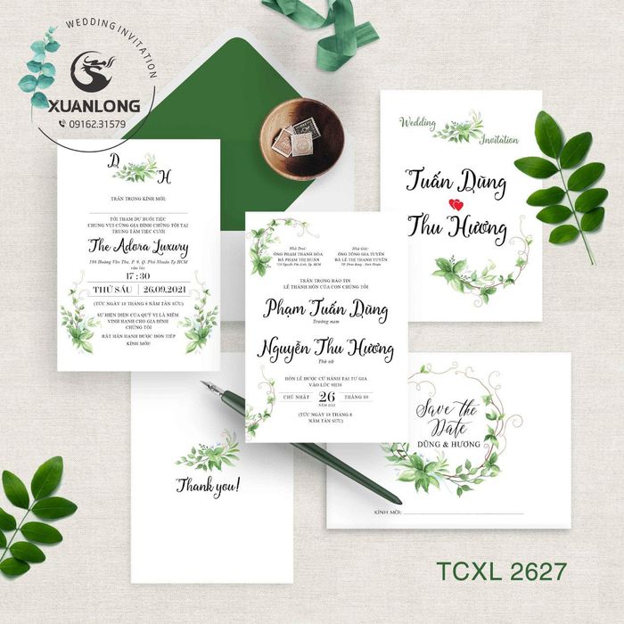 Bộ sưu tập thiệp cưới tinh tế tại Xuân Long - Ảnh 1