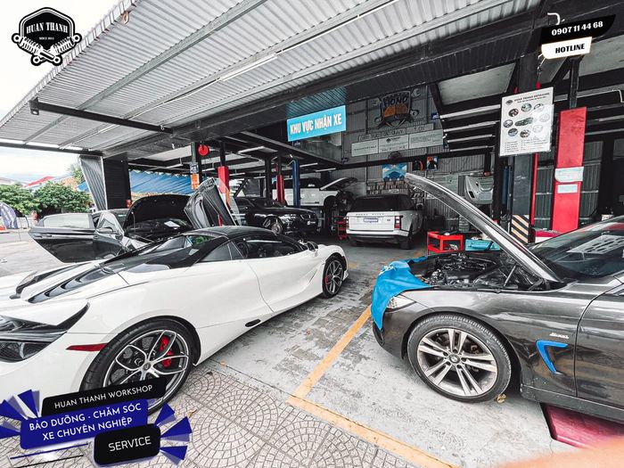 Hệ thống thiết bị hiện đại tại Huấn Thành Workshop