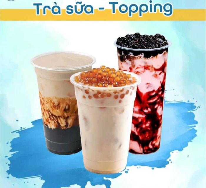 Hình ảnh thực tế về không gian quán sang trọng và những món trà sữa đặc trưng tại Coffee - Milk Tea 87