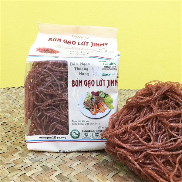 Hình ảnh sợi bún gạo lứt Jimmy - dai ngon, giàu dinh dưỡng