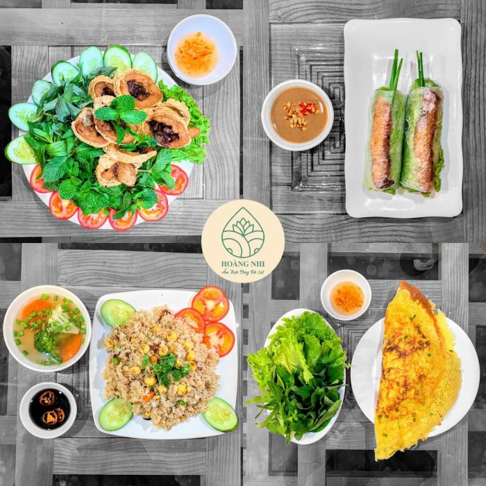 Không gian tĩnh lặng và thanh tao tại Ẩm thực chay HOÀNG NHI