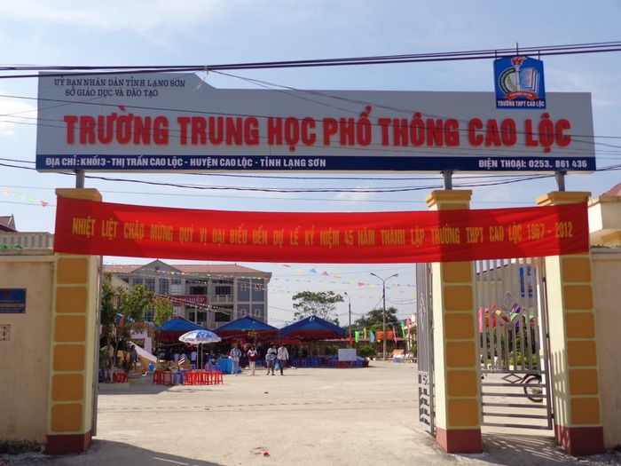 Hình ảnh Trường THPT Cao Lộc 1