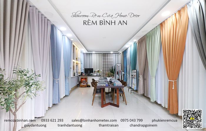 Không gian trưng bày đẳng cấp tại Rèm cửa Bình An