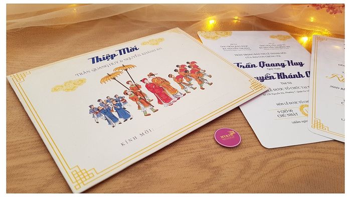 Bộ ảnh thứ hai về Thiệp Cưới Mỹ Kim - nơi mỗi tấm thiệp là một tác phẩm nghệ thuật đầy cảm xúc.