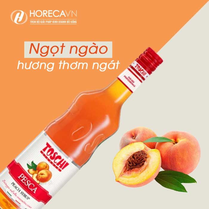 Siro Toschi Đào - Nghệ thuật pha chế Ý đích thực