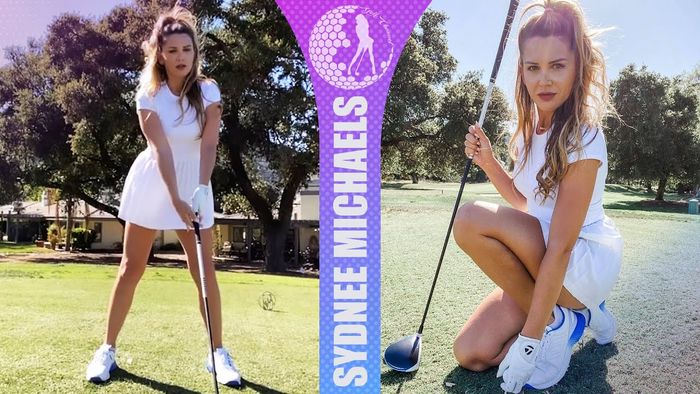 Sydnee Michaels tỏa sáng với mái tóc vàng óng ả và ánh mắt đắm say
