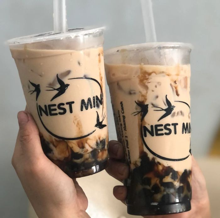 Bộ sưu tập hình ảnh các loại topping độc đáo và quy trình pha chế tỉ mỉ tại Điệp Hương MilkTea