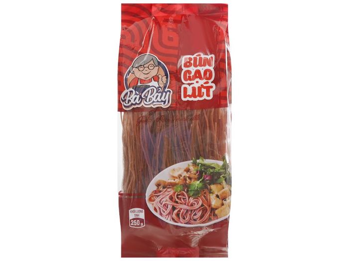 Hình ảnh bún gạo lứt Bà Bảy - sản phẩm chất lượng từ gạo lứt nguyên chất