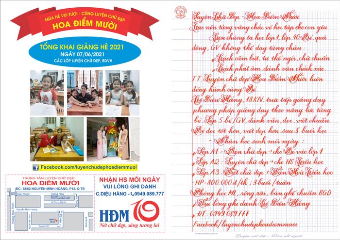 Hình ảnh Trung Tâm Luyện Chữ Đẹp Hoa Điểm Mười - 1
