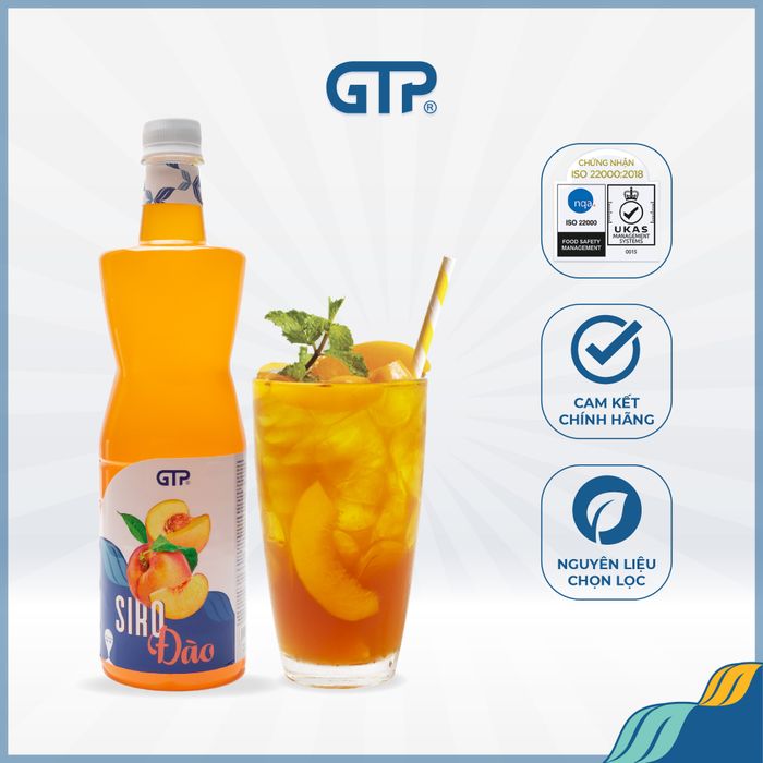 Siro Đào GTP - Tinh hoa đào tươi cho mọi công thức