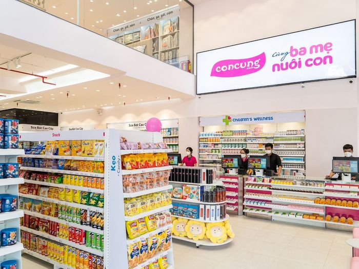 Không gian mua sắm hiện đại tại Con Cưng