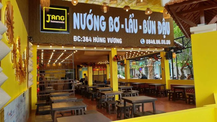 Hình ảnh không gian ấn tượng tại J'ANG Homemade Phú Yên