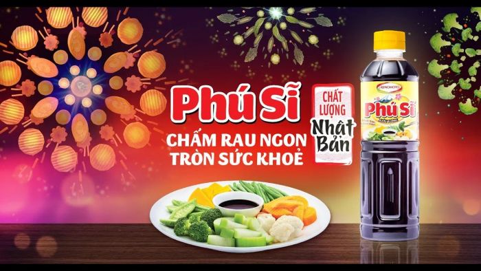 Hình ảnh bao bì nước tương Phú Sĩ cao cấp