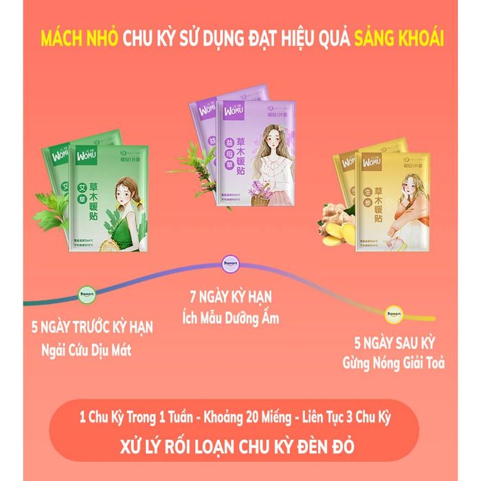 Miếng Dán Giảm Đau & Toả Nhiệt WOMU ảnh 2
