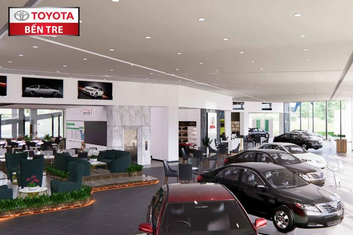 Không gian trưng bày sang trọng tại Toyota Bến Tre