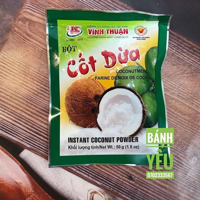 Hình ảnh chân thực Bột Cốt Dừa Vĩnh Thuận